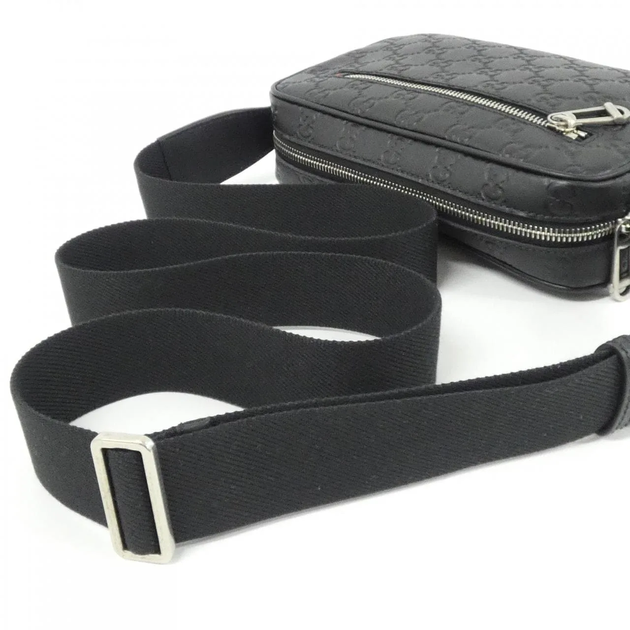 GUCCI 850242 AAFOM Shoulder Leather 黑色 皮革 新品 - 縮圖 5