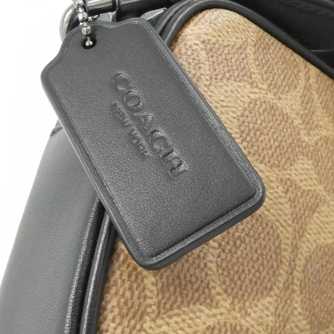 COACH CBK21 Shoulder Canvas Black Canvas New - Thumbnail 4