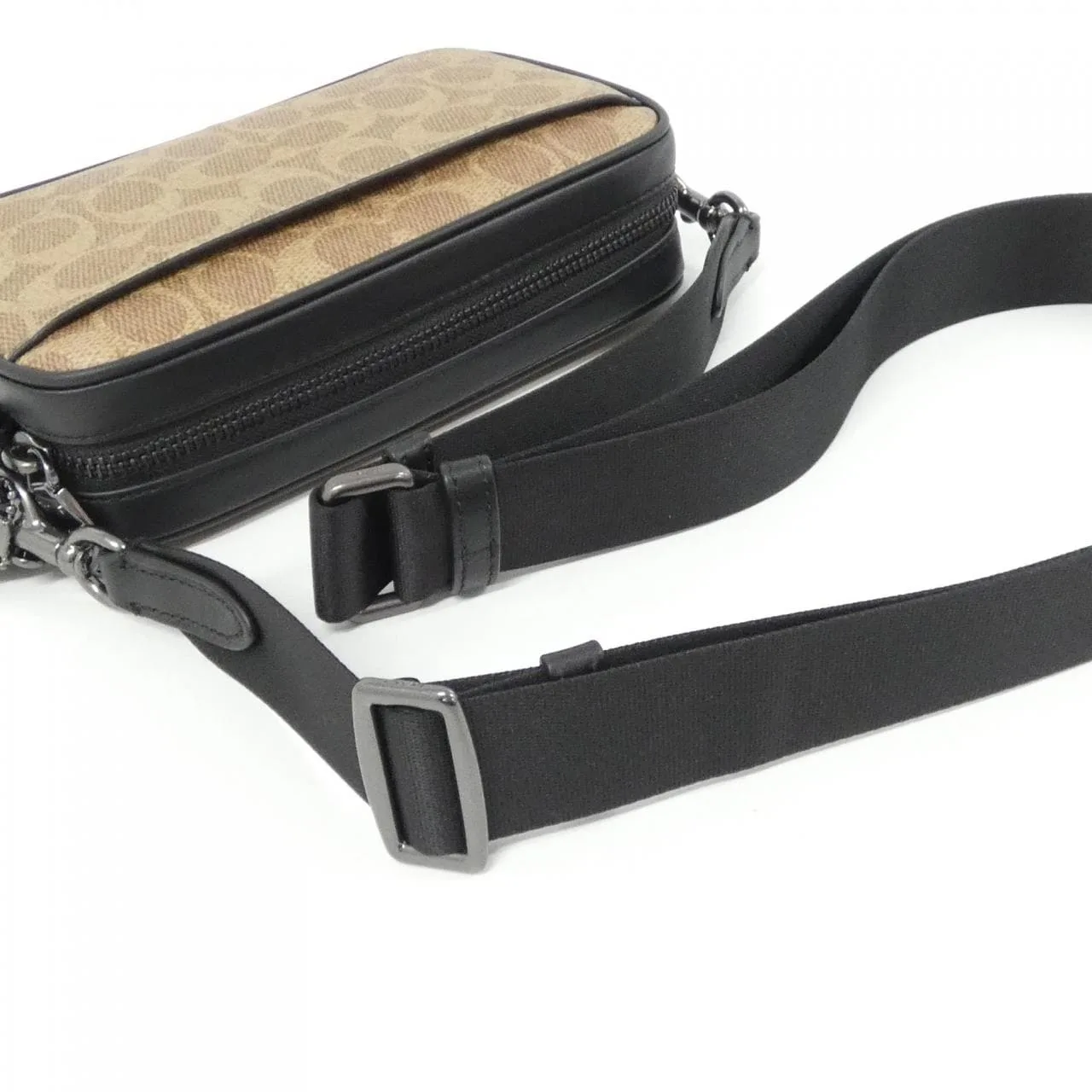 COACH CBK21 Shoulder Canvas Black Canvas New - Thumbnail 5