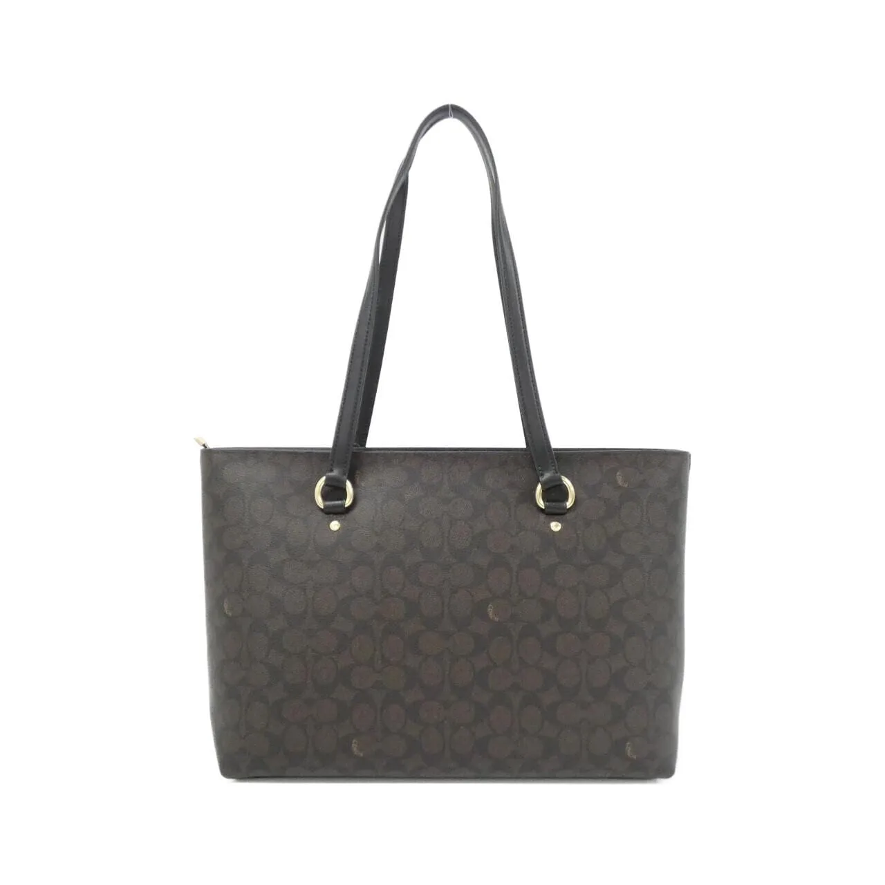 COACH CCD69 Handbag Canvas Black Canvas New - Thumbnail 2