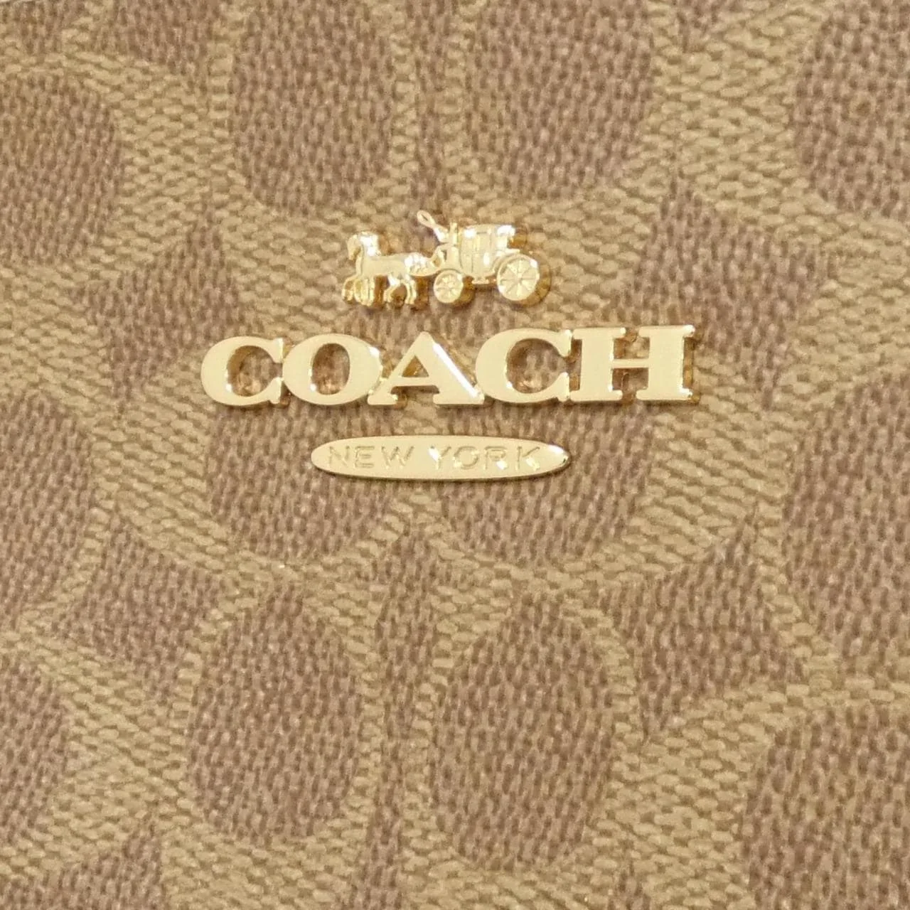 COACH CCD69 Handbag Canvas 黑色 帆布 新品 - 縮圖 4