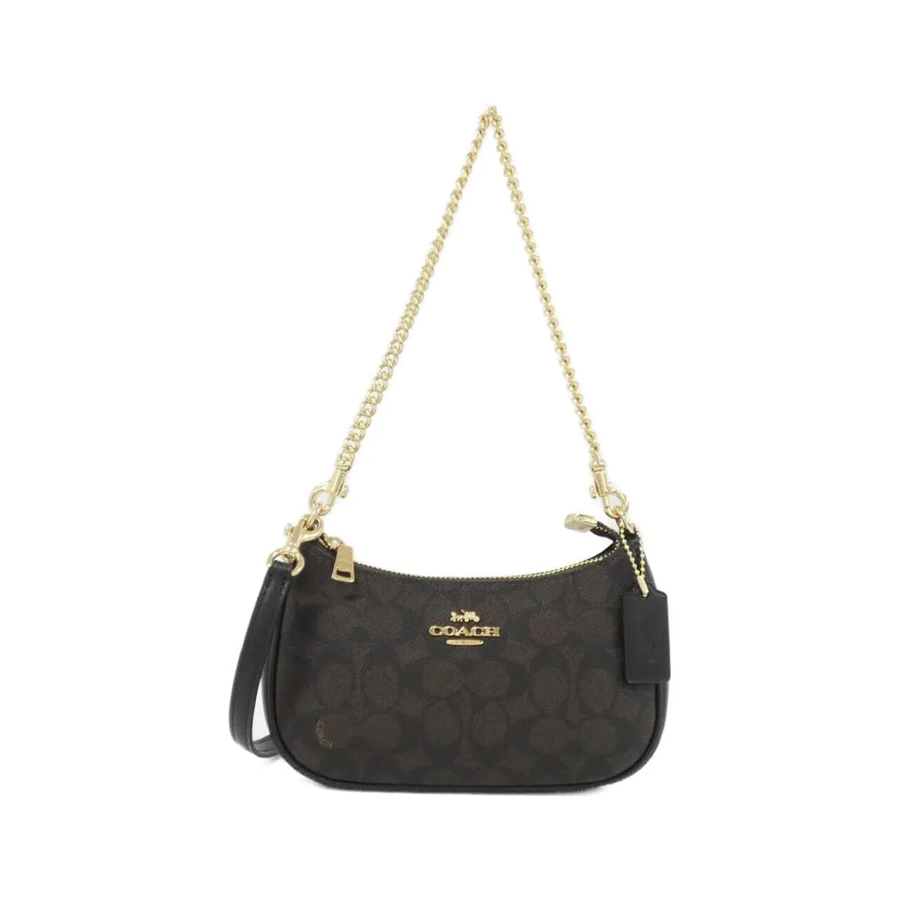 COACH CW323 Shoulder Canvas Black