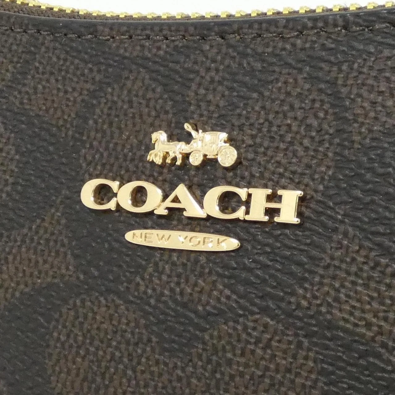 COACH CW323 Shoulder Canvas Black Canvas New - Thumbnail 4