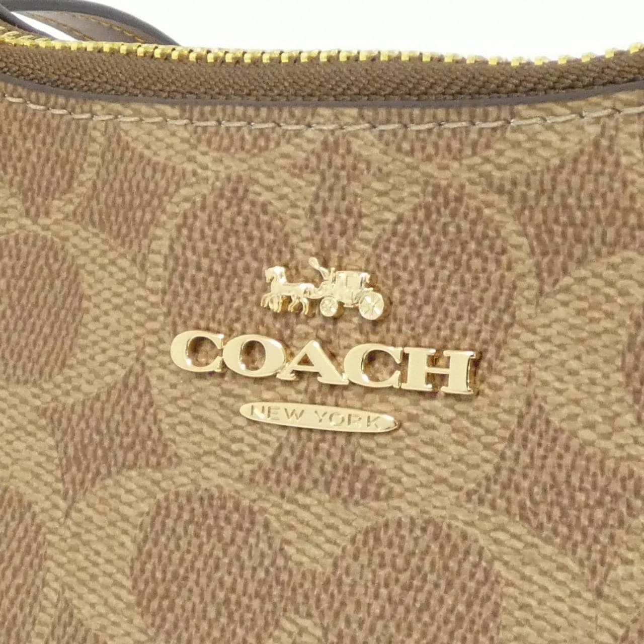 COACH CW323 Shoulder Canvas Black Canvas New - Thumbnail 4