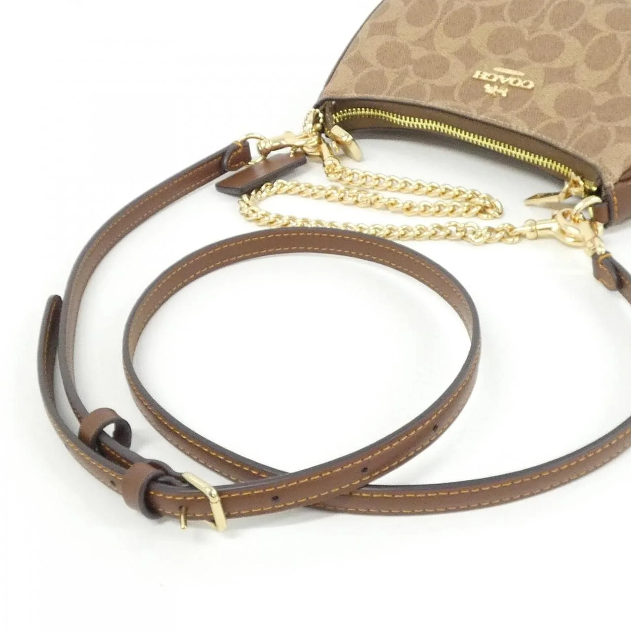 COACH CW323 Shoulder Canvas Black Canvas New - Thumbnail 5