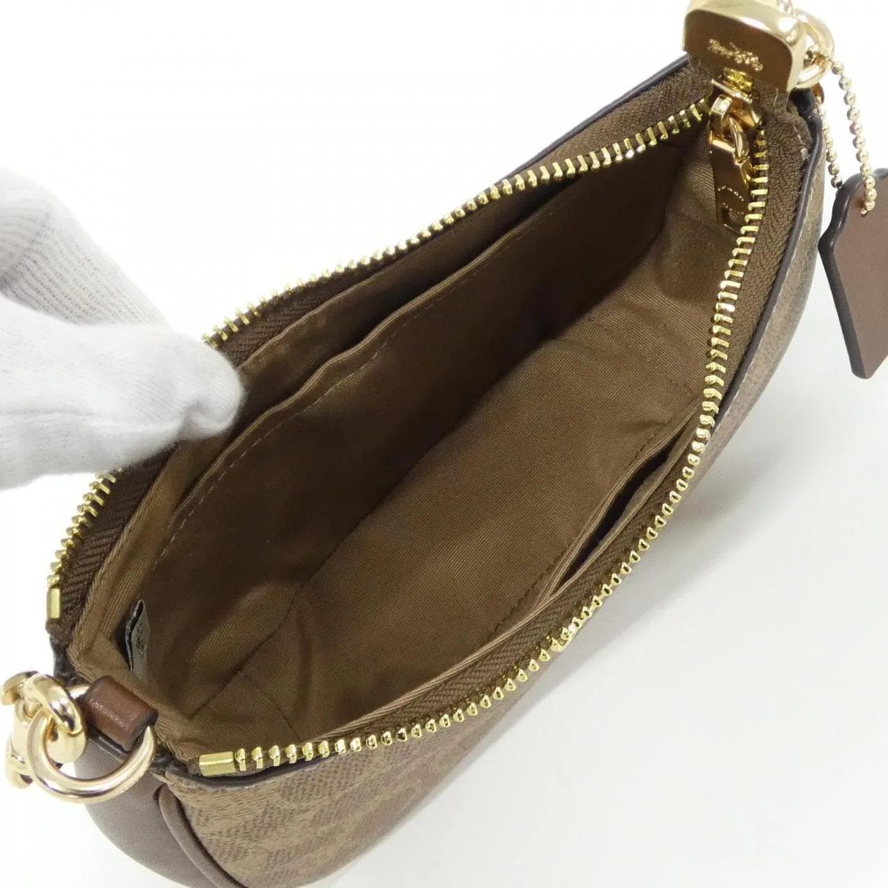 COACH CW323 Shoulder Canvas Black Canvas New - Thumbnail 6