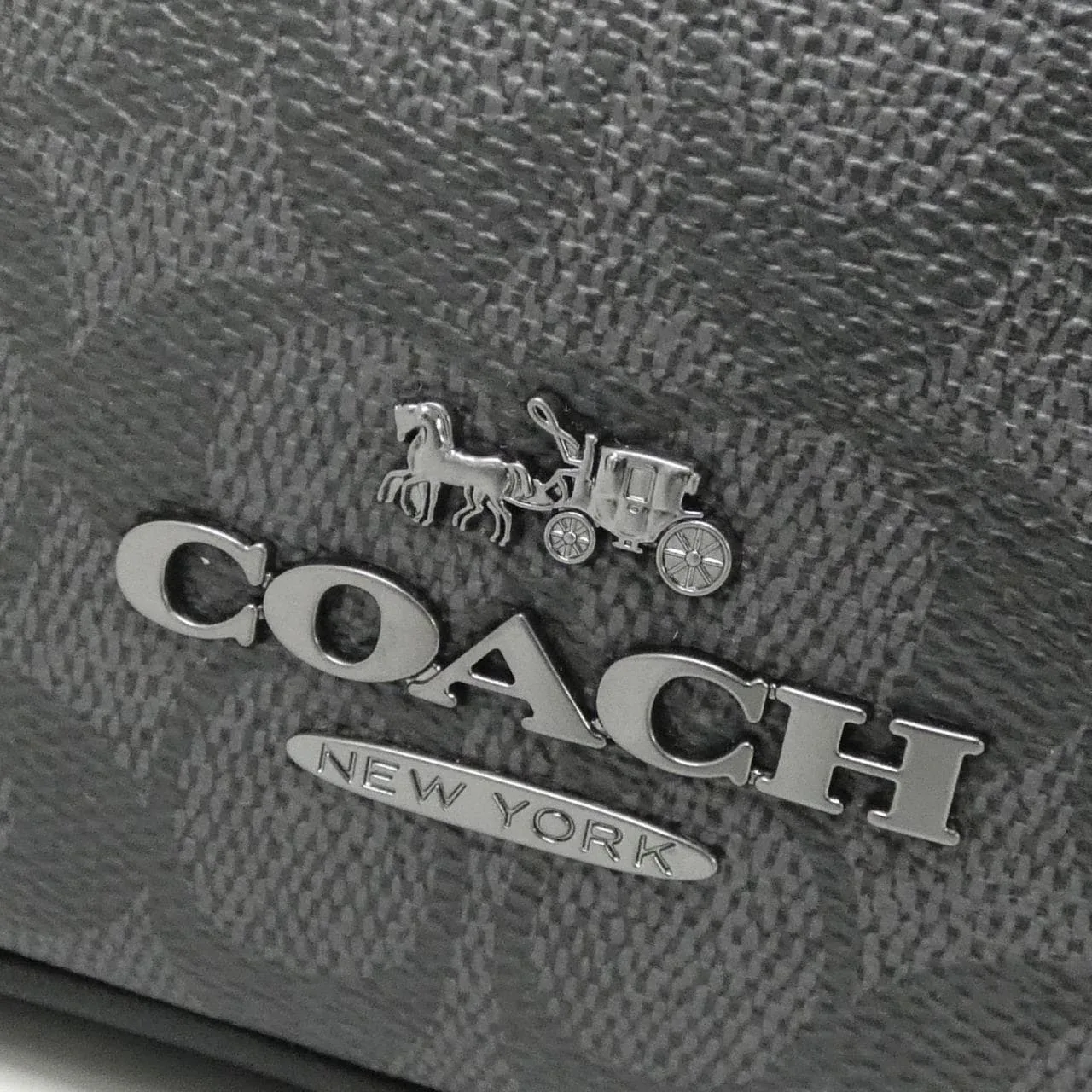 COACH CZ400 Shoulder Canvas Black Canvas New - Thumbnail 4