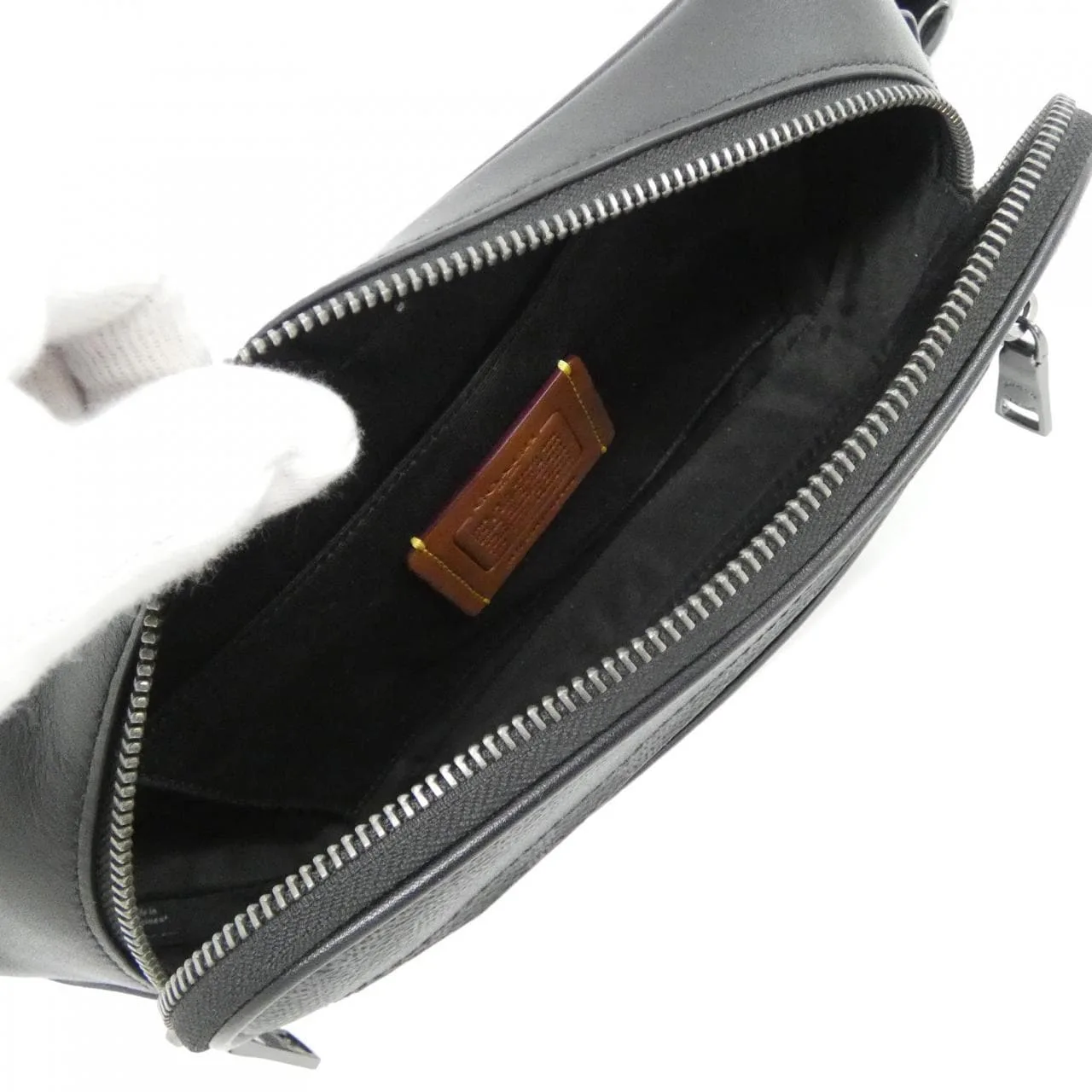 COACH CZ400 Shoulder Canvas Black Canvas New - Thumbnail 6