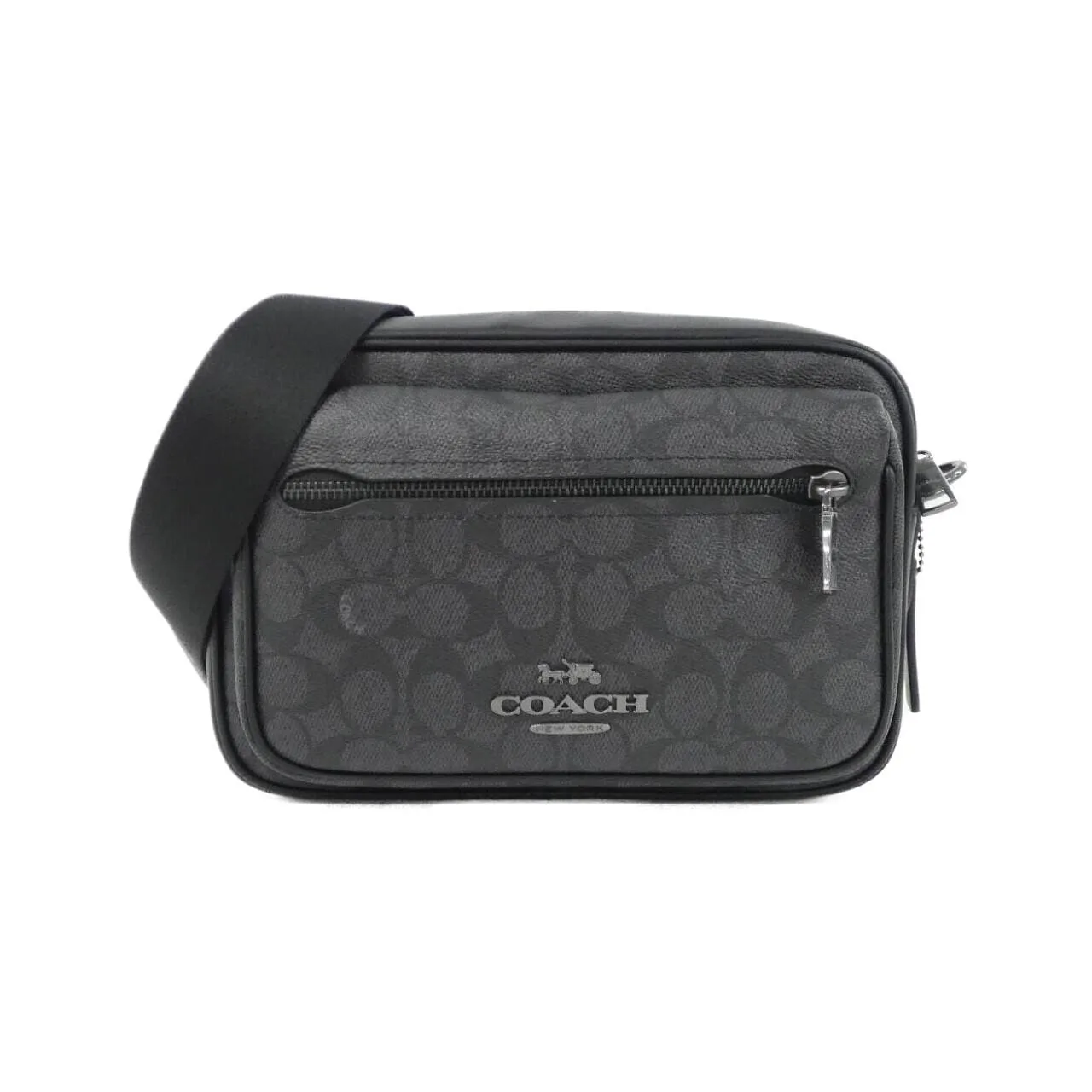 COACH CZ401 Shoulder Canvas Black