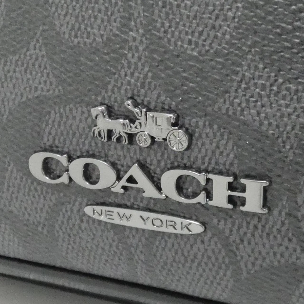 COACH CZ401 Shoulder Canvas Black Canvas New - Thumbnail 4