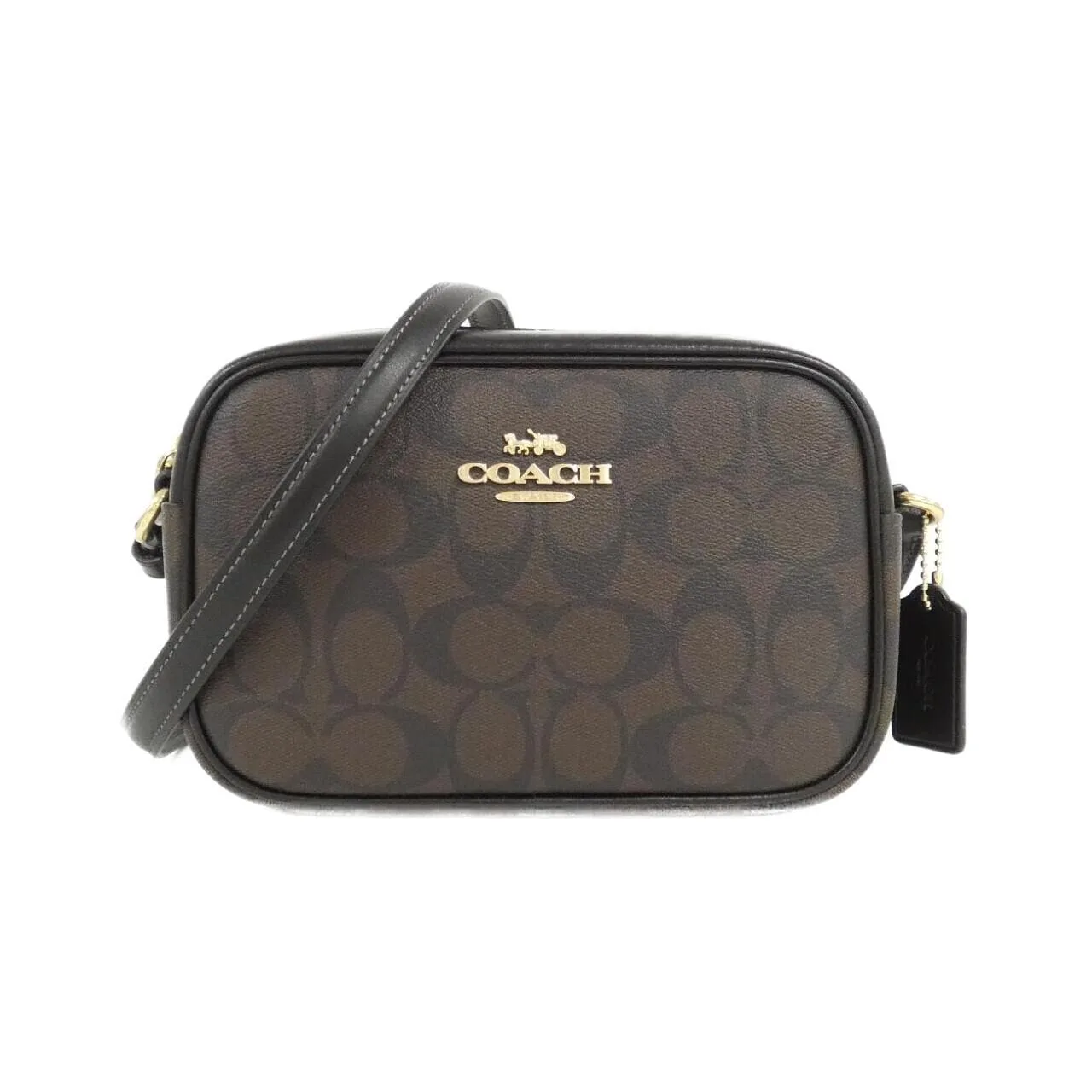 COACH CQ874 Shoulder Canvas Black