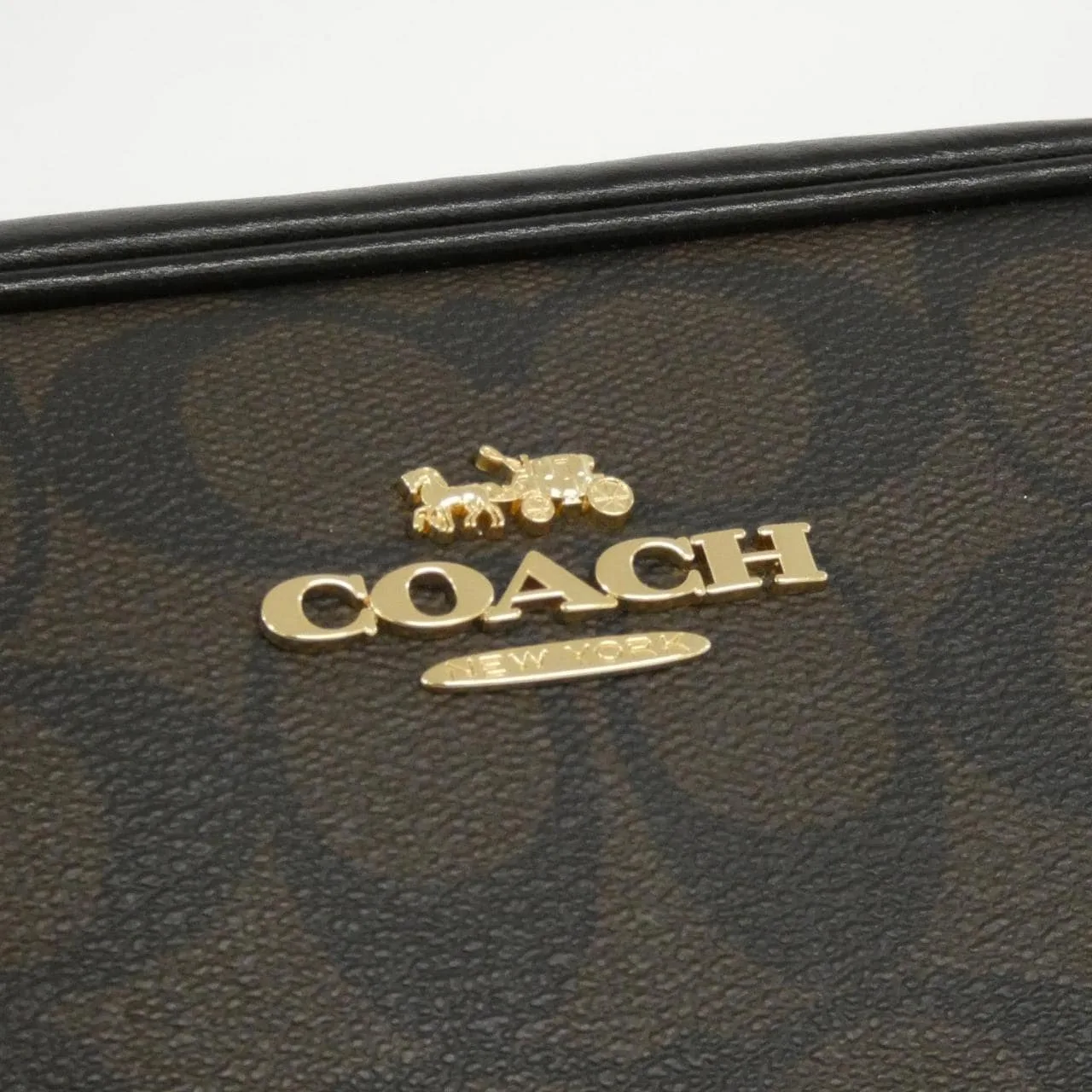 COACH CQ874 Shoulder Canvas 黑色 帆布 新品 - 縮圖 4