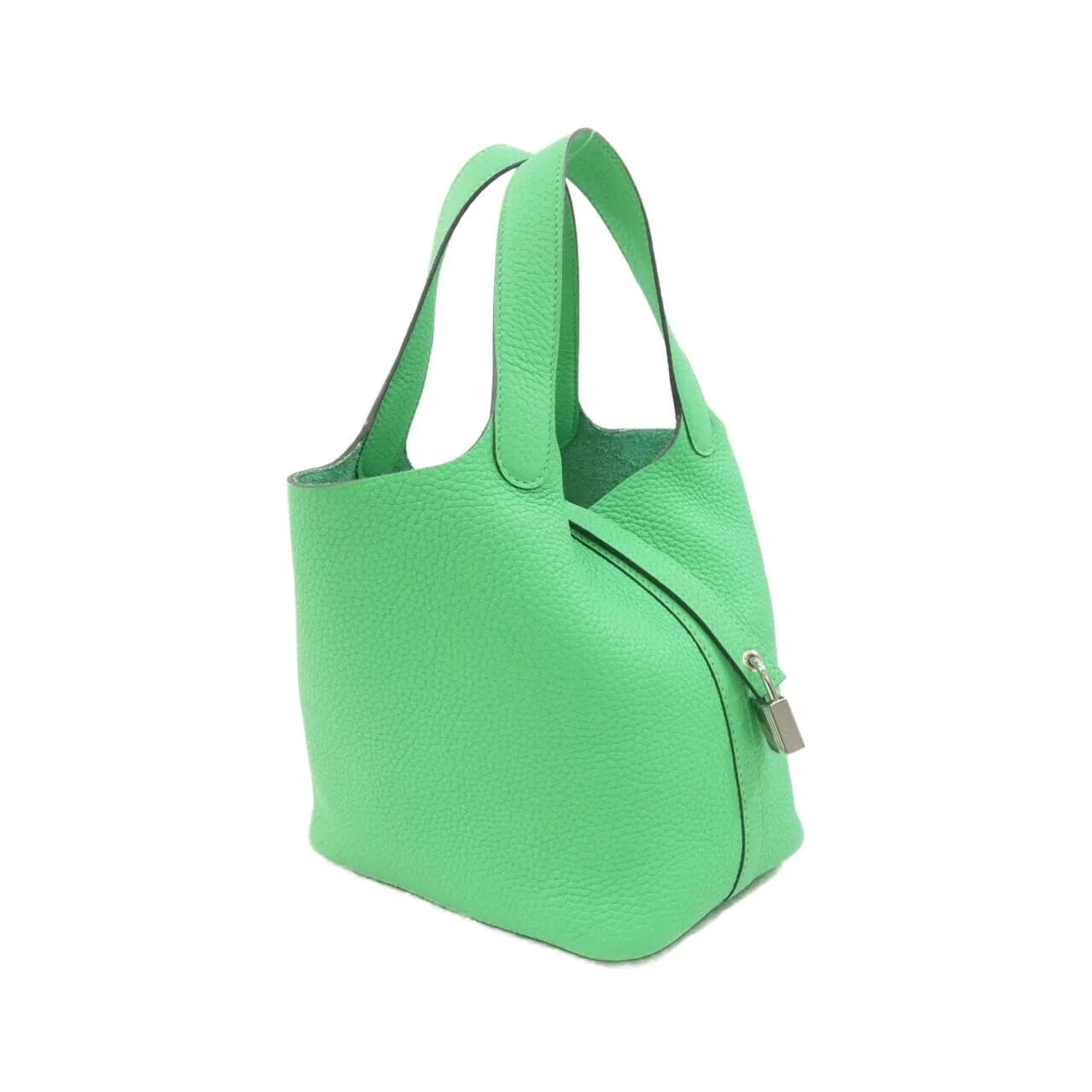 HERMES Picotin 056289CK Handbag Clemence Black