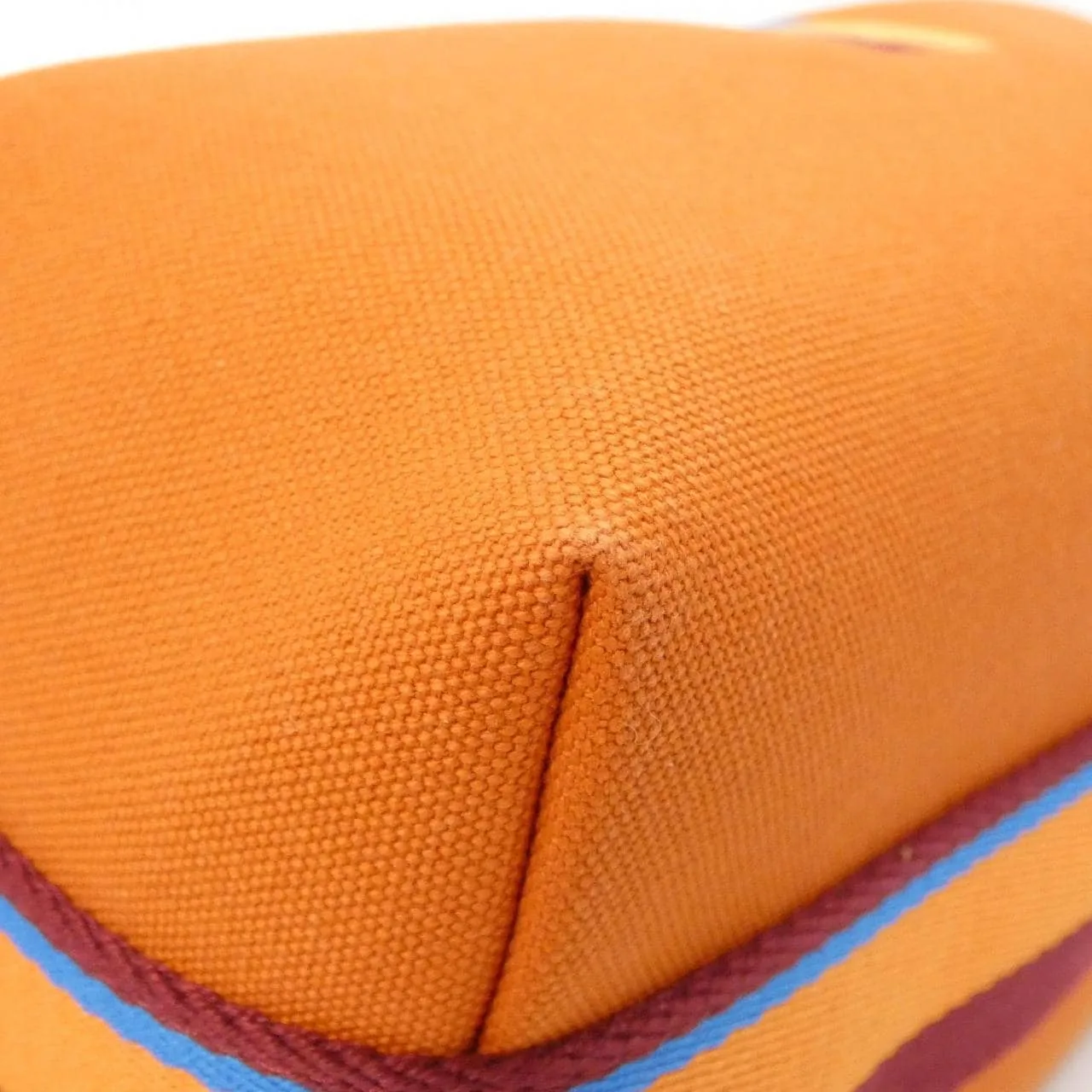 HERMES 104346M 小袋 帆布 黑色 帆布 中古品A - 縮圖 3