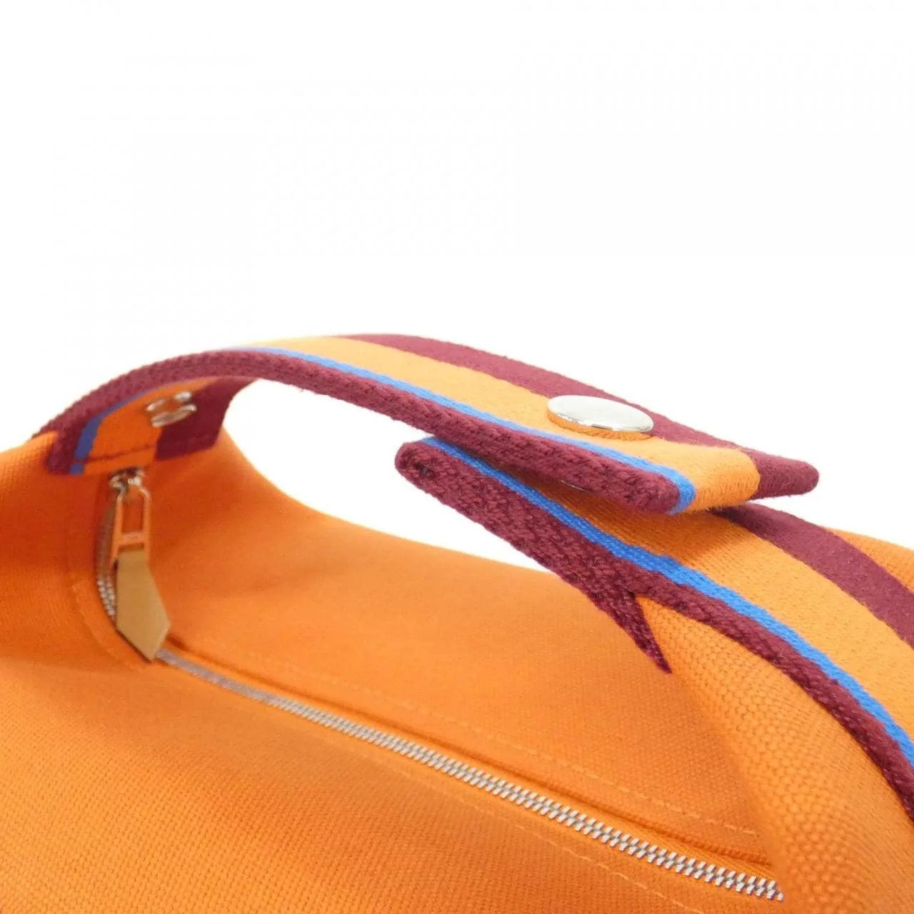 HERMES 104346M 小袋 帆布 黑色 帆布 中古品A - 縮圖 7