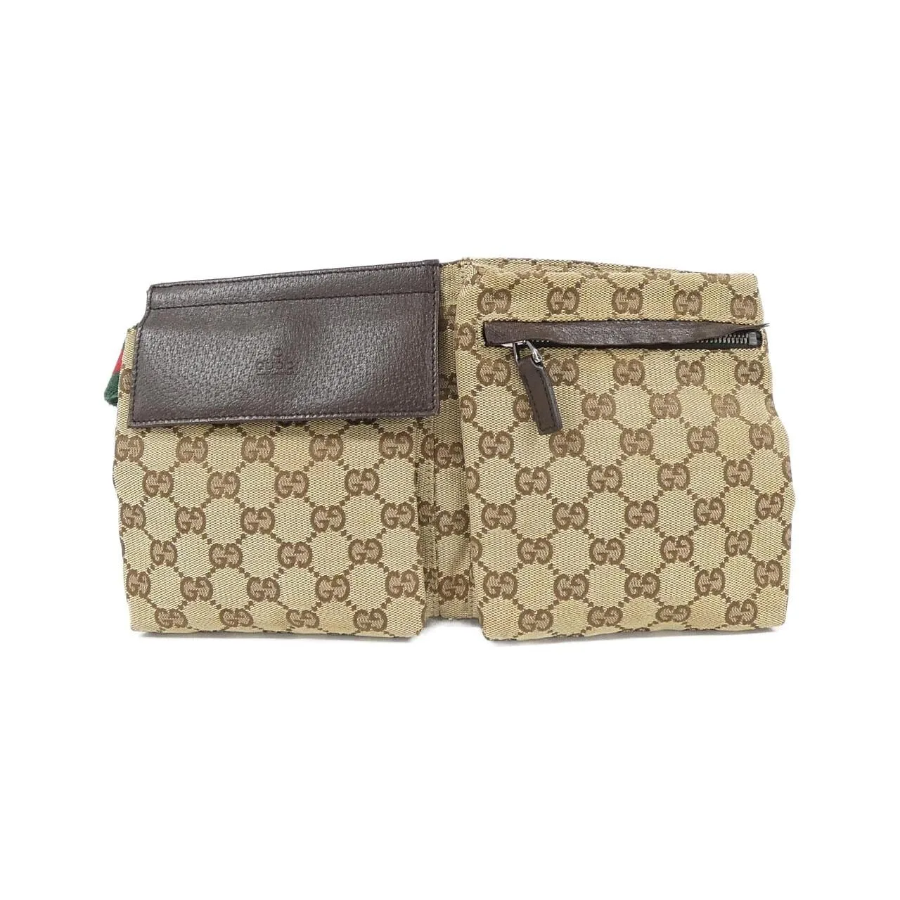 GUCCI 28566 F4FOR Belt Canvas Beige