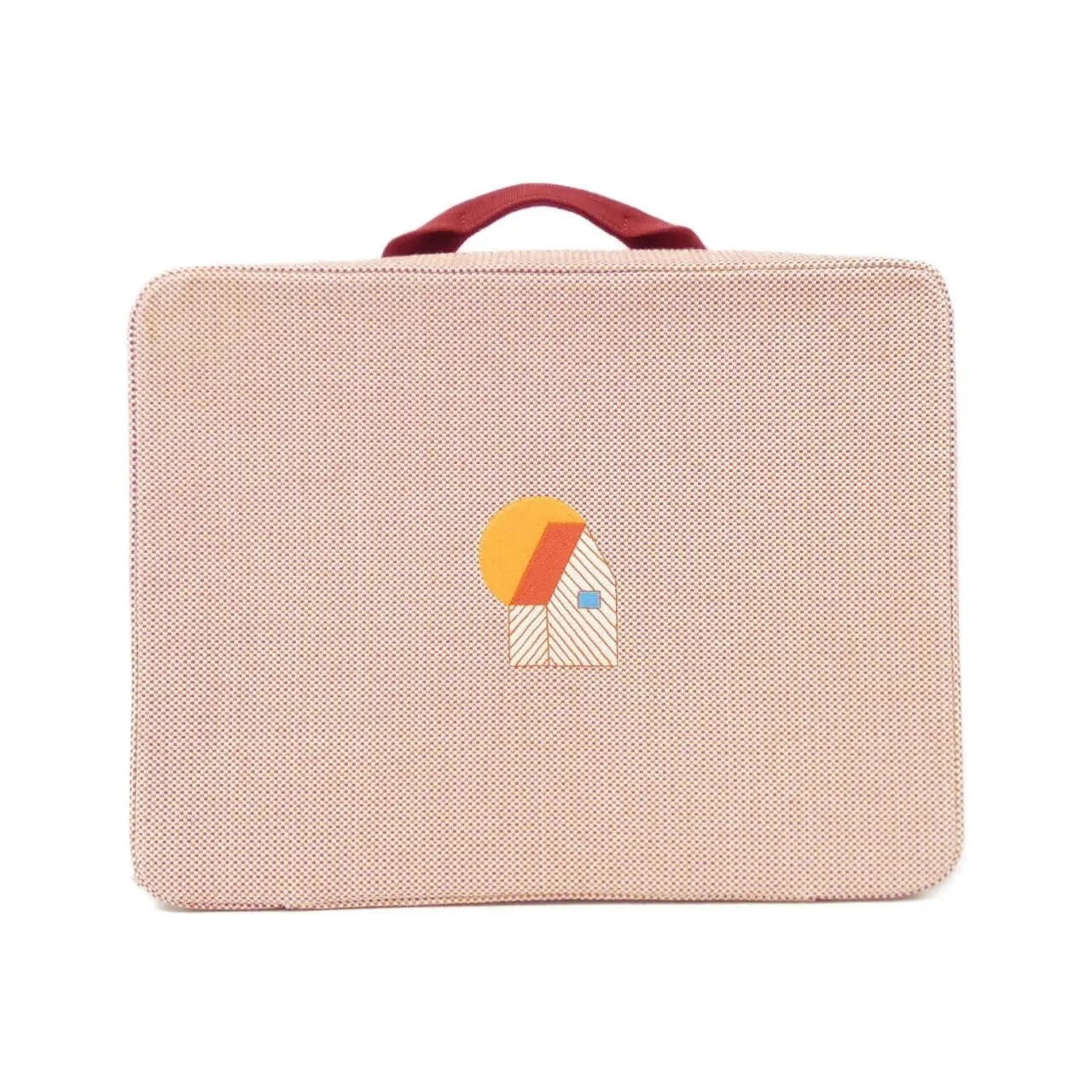 HERMES 103762M Handbag Canvas Orange