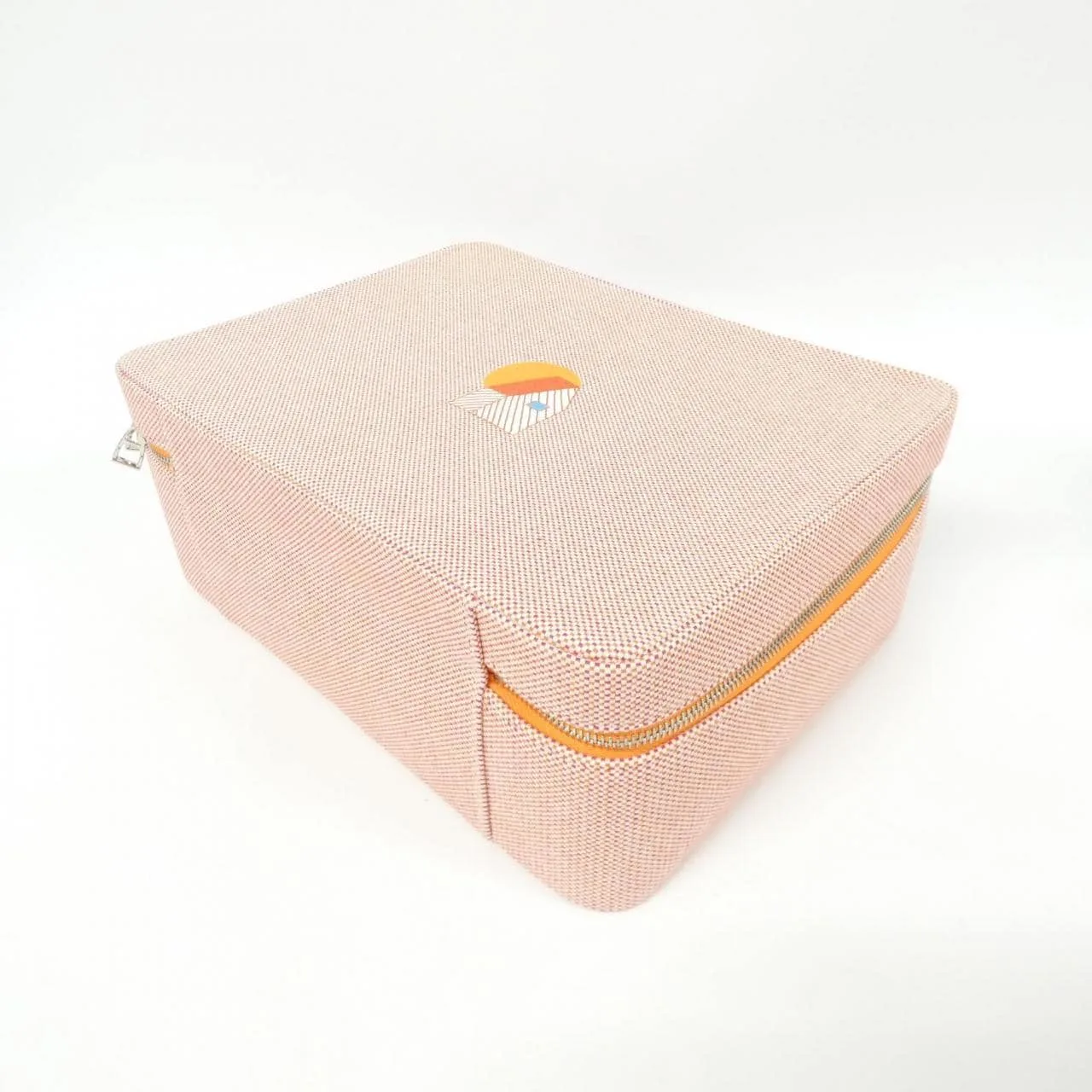 HERMES 103762M Handbag Canvas Orange Canvas Rank A - Thumbnail 3