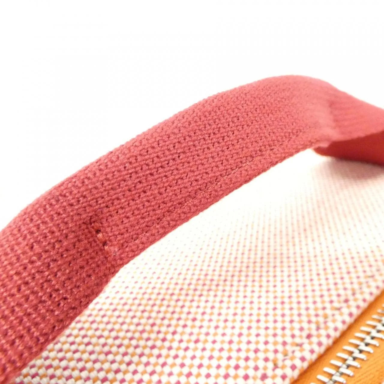 HERMES 103762M Handbag Canvas Orange Canvas Rank A - Thumbnail 4