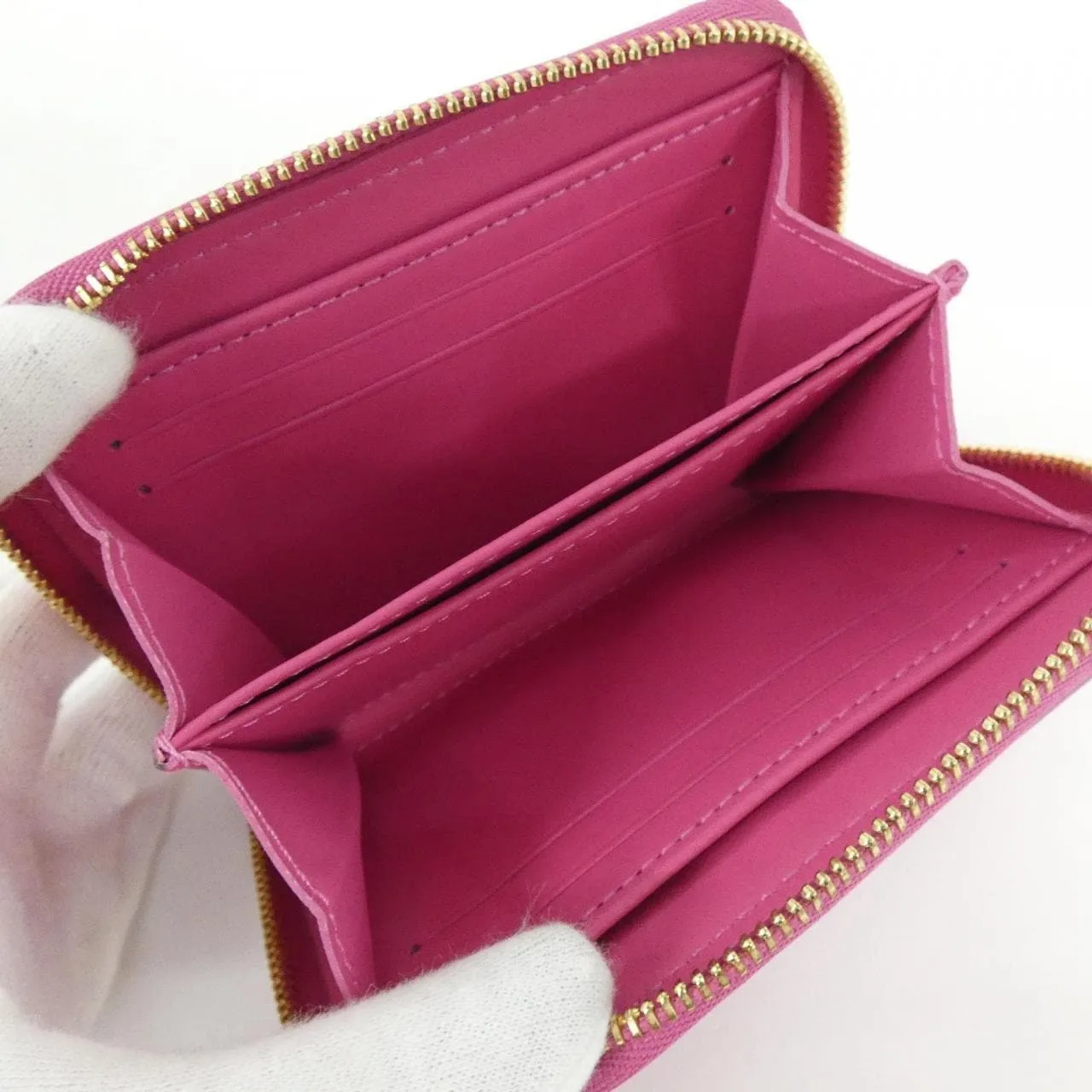 LOUIS VUITTON M82976 Coin Case Vernis Pink Vernis Rank A - Thumbnail 5