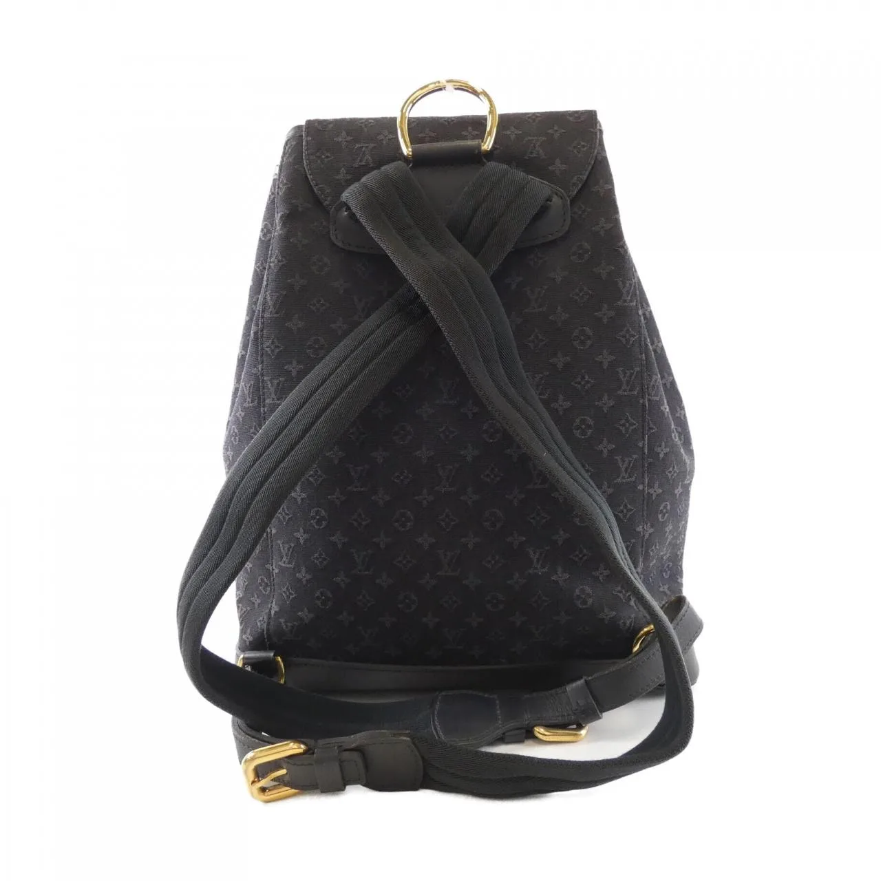 LOUIS VUITTON Montsouris M92455 背包 Monogram 藍色 Monogram 中古品B - 縮圖 2