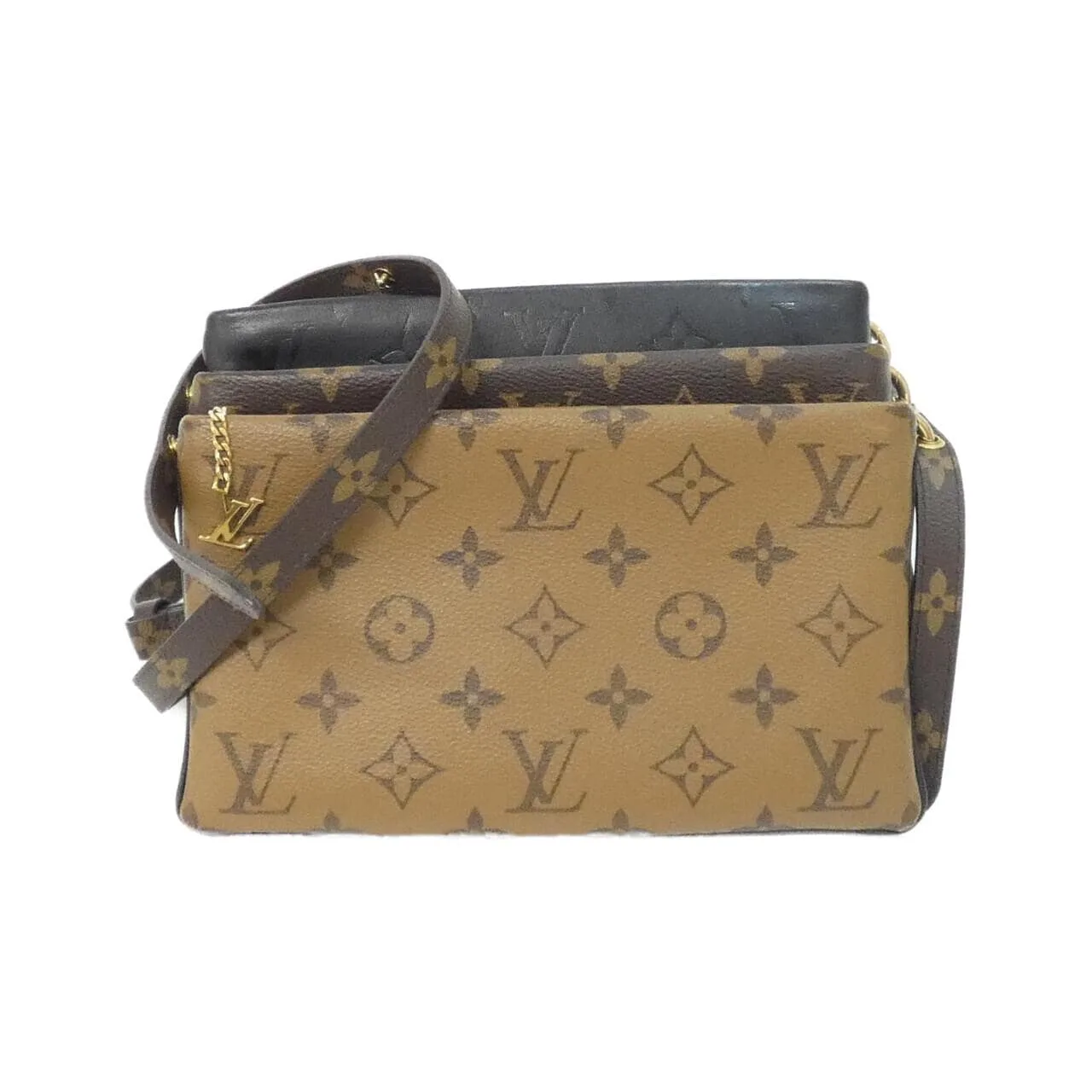 LOUIS VUITTON Pochette M45412 Shoulder Monogram Black