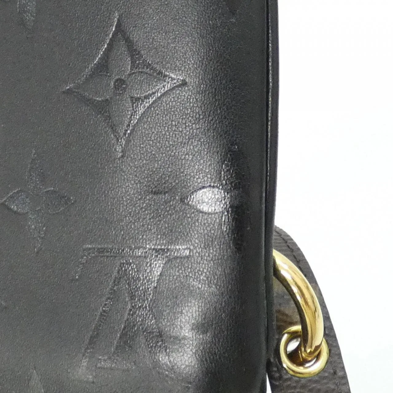 LOUIS VUITTON Pochette M45412 Shoulder Monogram 黑色 Monogram 中古品A - 縮圖 6