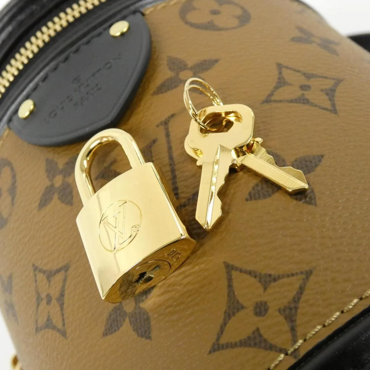 LOUIS VUITTON M43986 Handbag Monogram 黑色 Monogram 中古品A - 縮圖 4