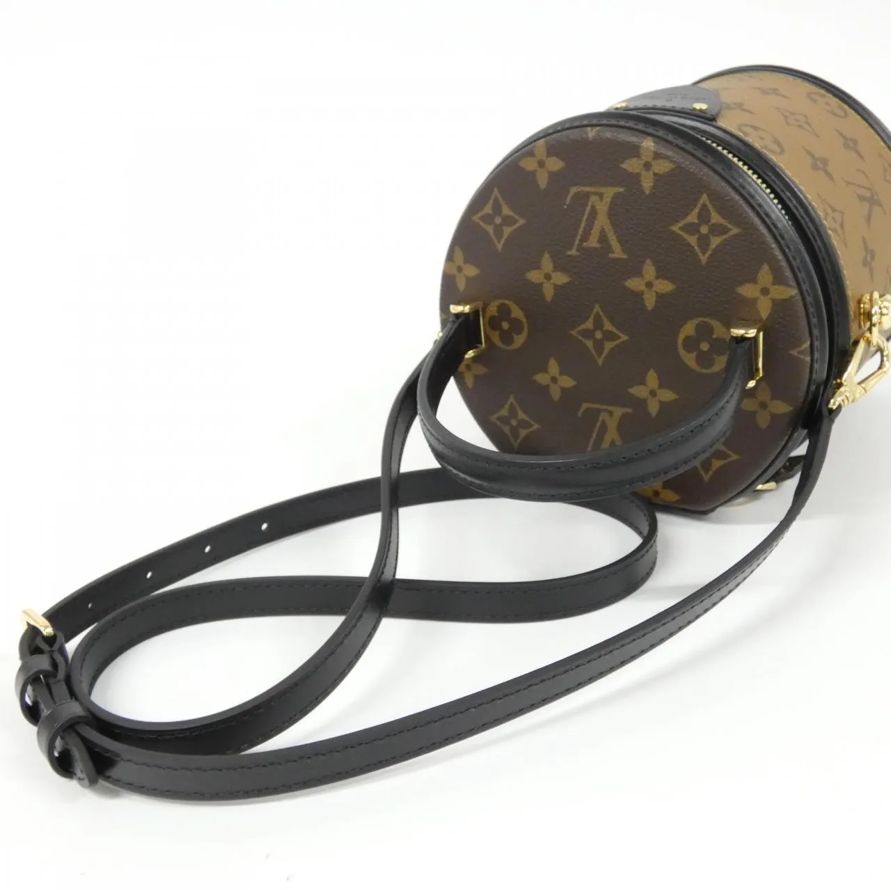 LOUIS VUITTON M43986 Handbag Monogram 黑色 Monogram 中古品A - 縮圖 7