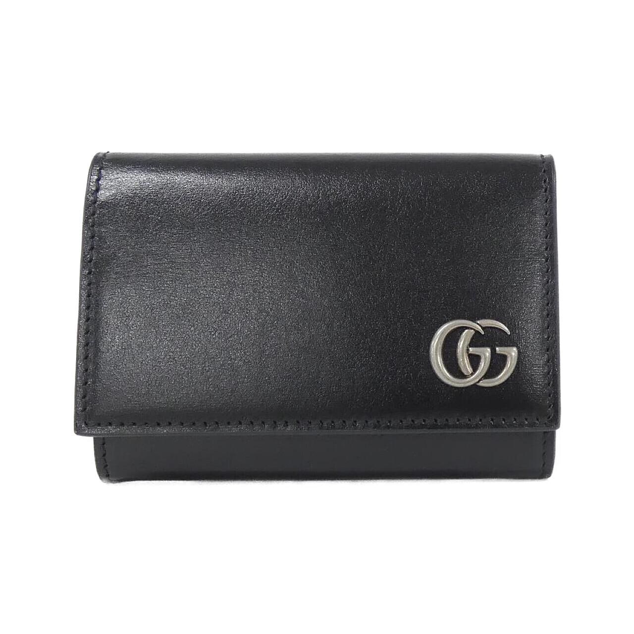 GUCCI 665453 0YK0N Card Case Leather