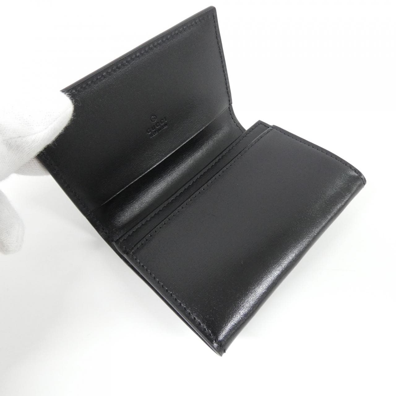 GUCCI 665453 0YK0N Card Case Leather 3