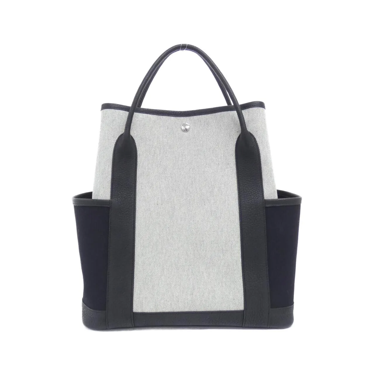HERMES Garden Party 085734CK Handbag Black Rank A - Thumbnail 2