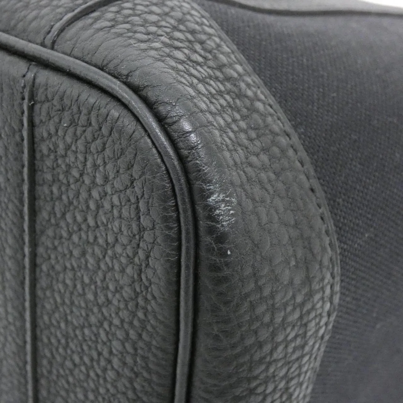 HERMES Garden Party 085734CK Handbag Black Rank A - Thumbnail 3