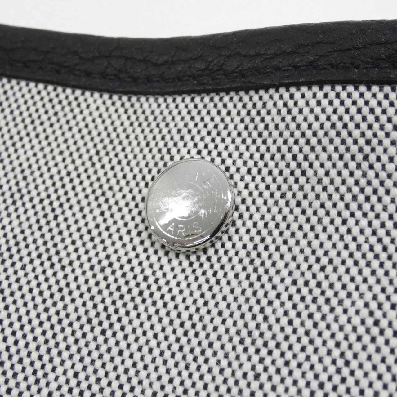 HERMES Garden Party 085734CK Handbag Black Rank A - Thumbnail 4
