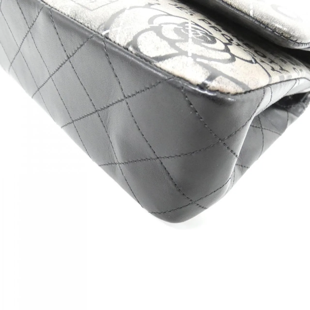 CHANEL Matelasse 1112 Shoulder Lambskin Black Lambskin Rank A - Thumbnail 3