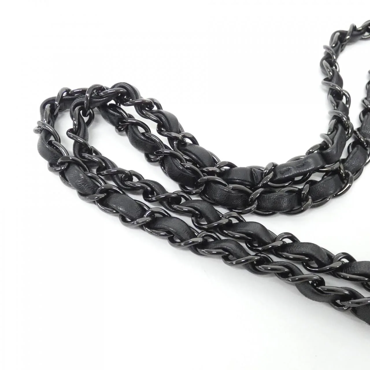 CHANEL Matelasse 1112 Shoulder Lambskin Black Lambskin Rank A - Thumbnail 4