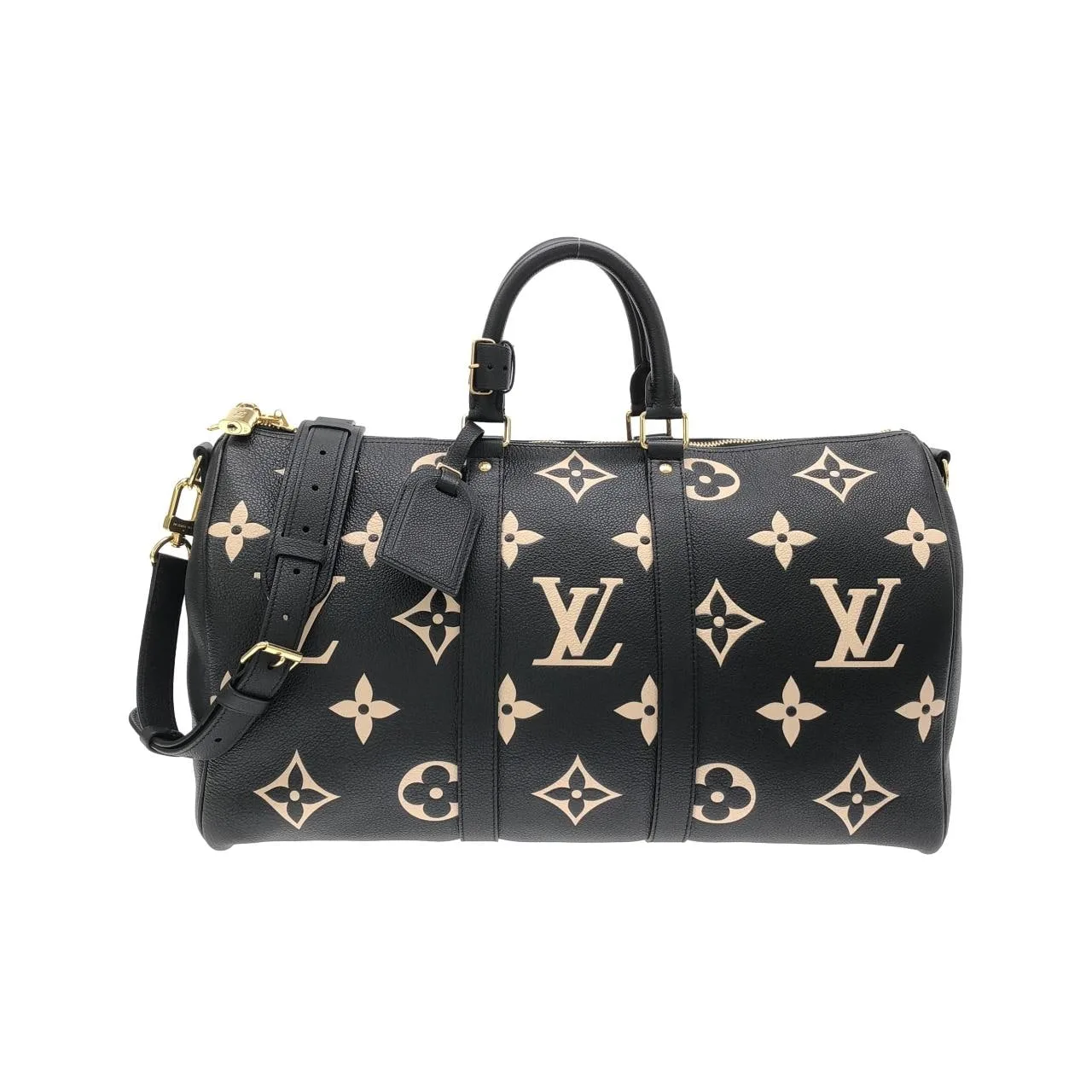 LOUIS VUITTON Keepall M46670 Boston Monogram Black