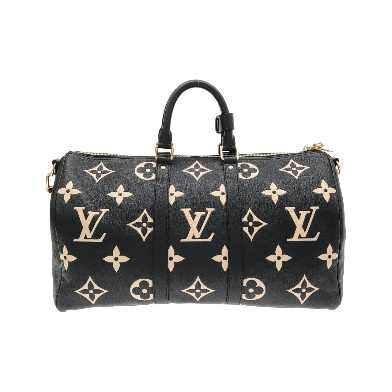 LOUIS VUITTON Keepall M46670 Boston Monogram 黑色 Monogram 中古品A - 縮圖 2