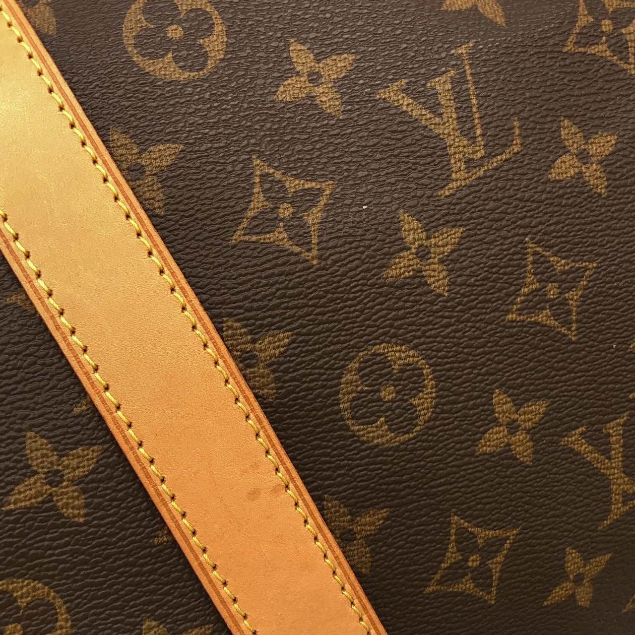 LOUIS VUITTON Keepall M41422 Boston Monogram 黑色 Monogram 中古品A - 縮圖 6