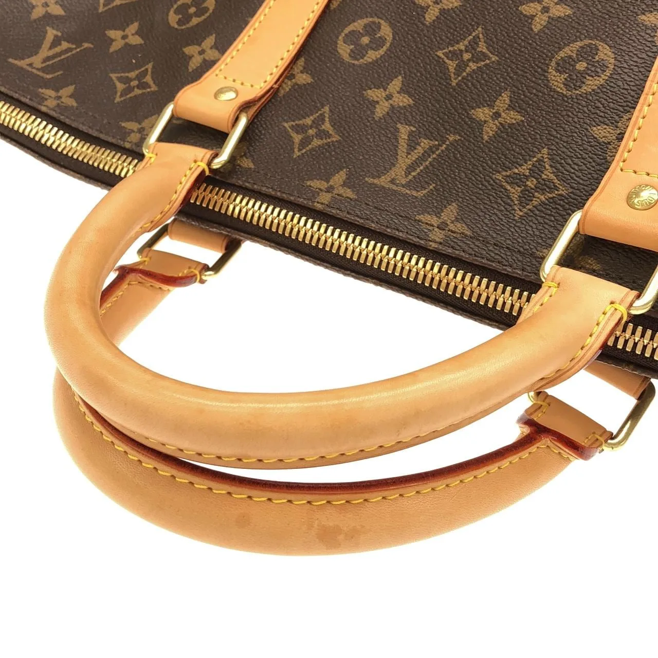LOUIS VUITTON Keepall M41422 Boston Monogram 黑色 Monogram 中古品A - 縮圖 7