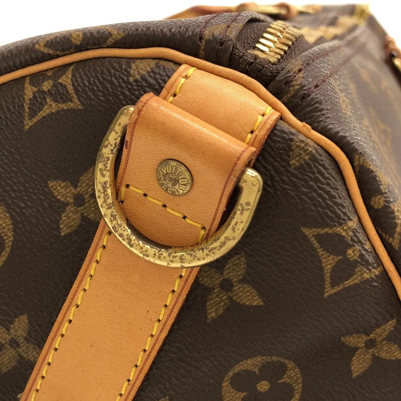 LOUIS VUITTON Keepall M41414 Boston Monogram 黑色 Monogram 中古品A - 縮圖 5