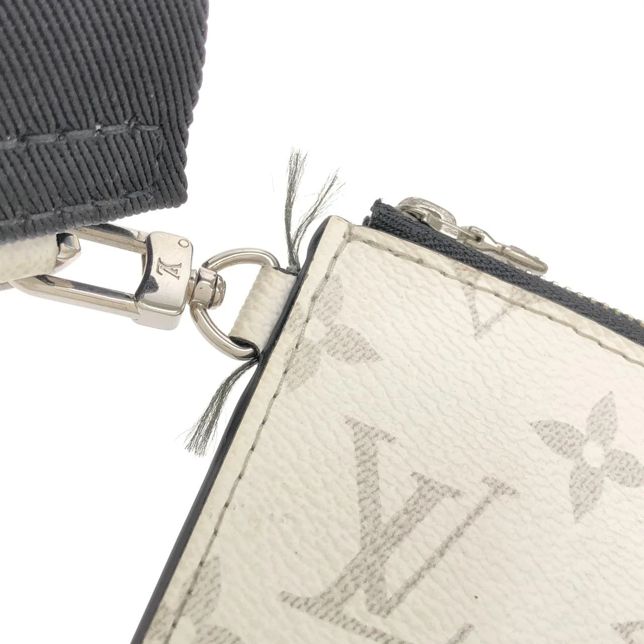 LOUIS VUITTON M30935 Shoulder Canvas 白色 帆布 中古品A - 縮圖 4