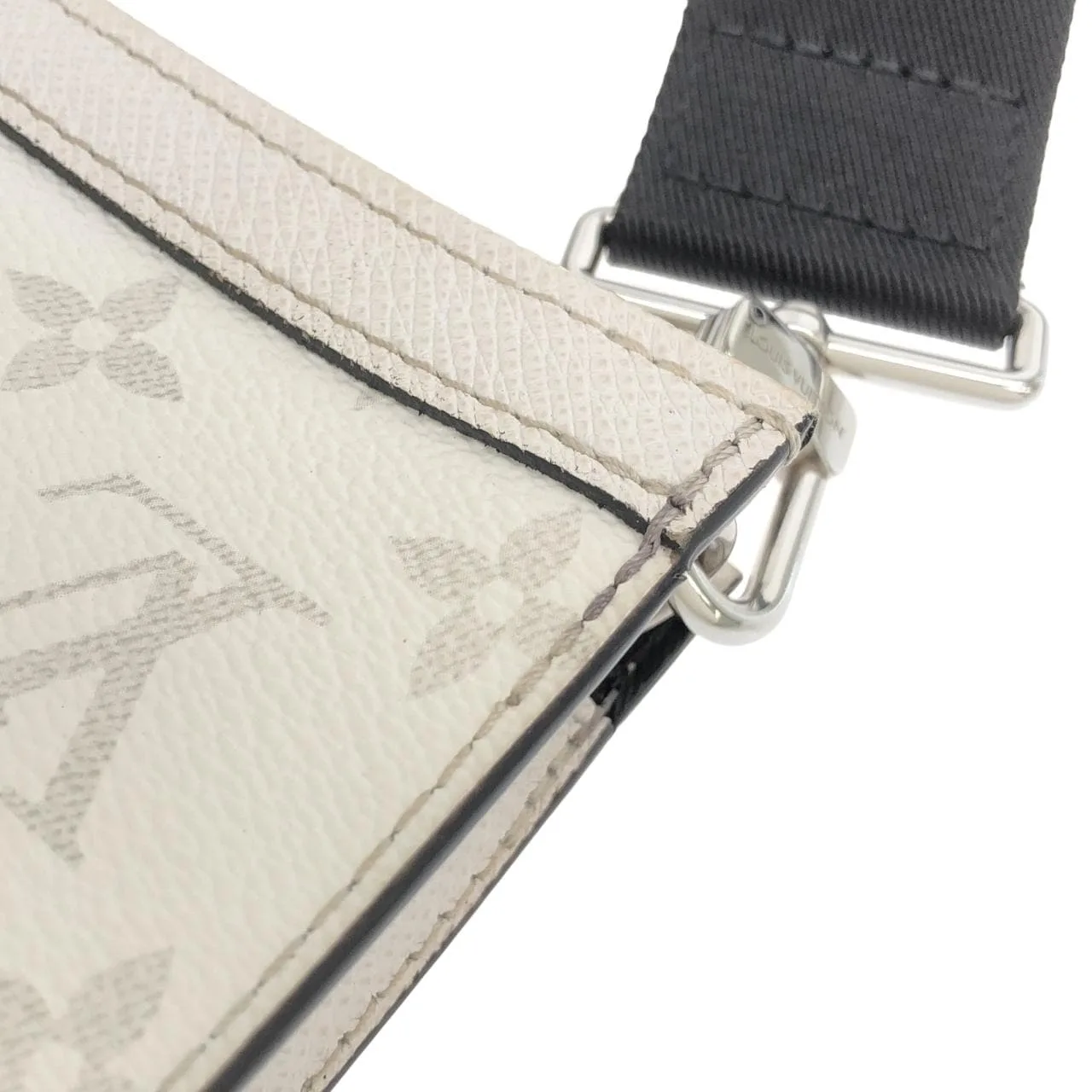 LOUIS VUITTON M30935 Shoulder Canvas 白色 帆布 中古品A - 縮圖 5