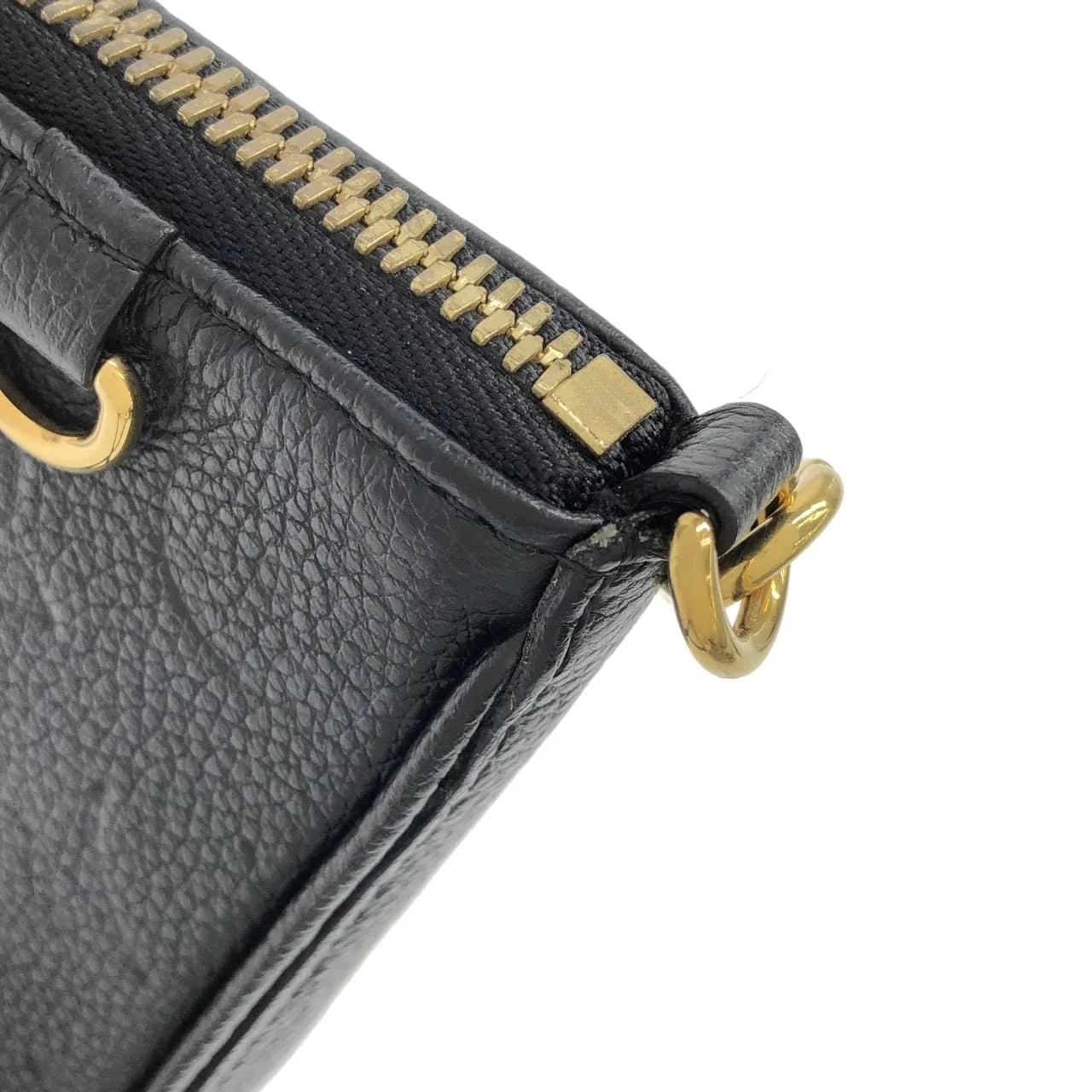 LOUIS VUITTON M80349 Pouch Monogram 黑色 Monogram 中古品A - 縮圖 4