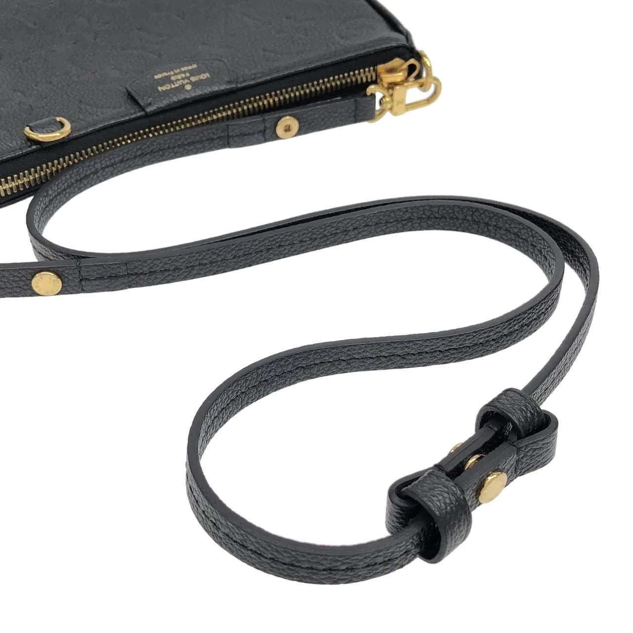 LOUIS VUITTON M80349 Pouch Monogram 黑色 Monogram 中古品A - 縮圖 7