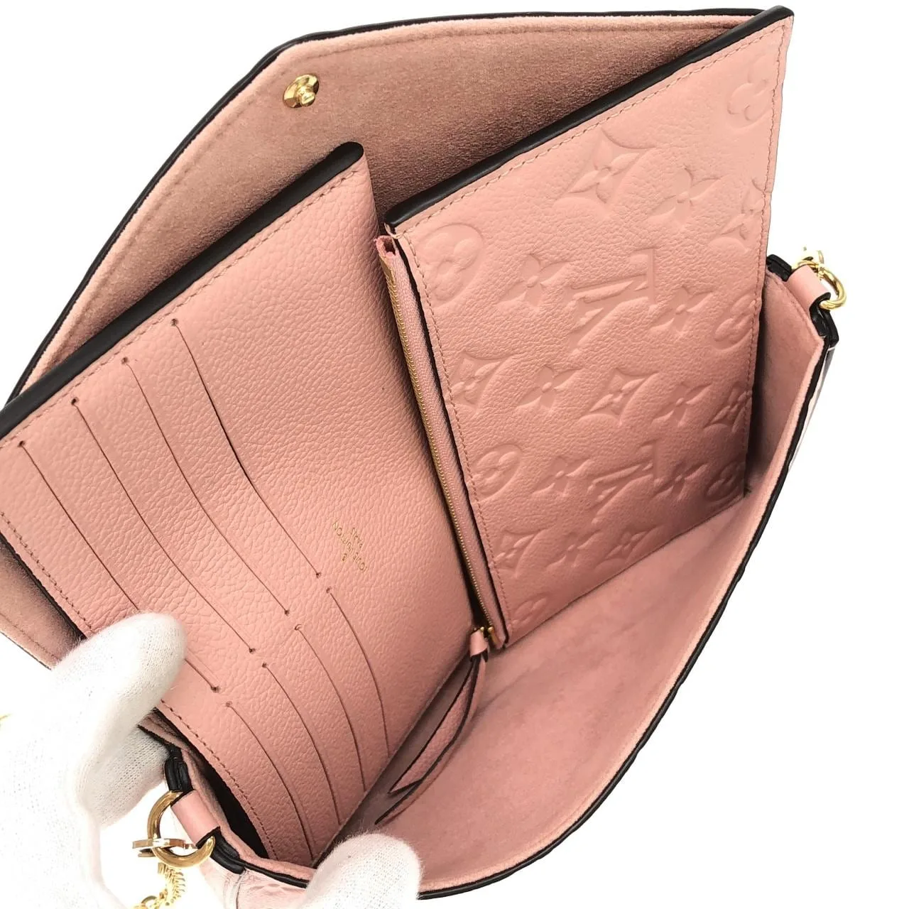 LOUIS VUITTON Pochette M82608 Shoulder Monogram 黑色 Monogram 中古品A - 縮圖 8