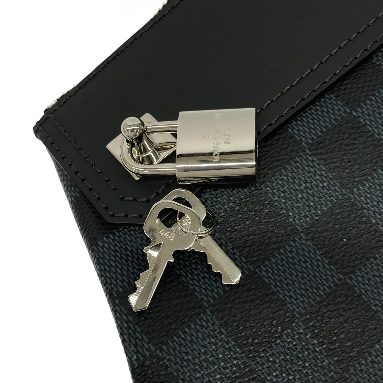 LOUIS VUITTON N41348 Shoulder Damier 黑色 Damier 中古品A - 縮圖 3