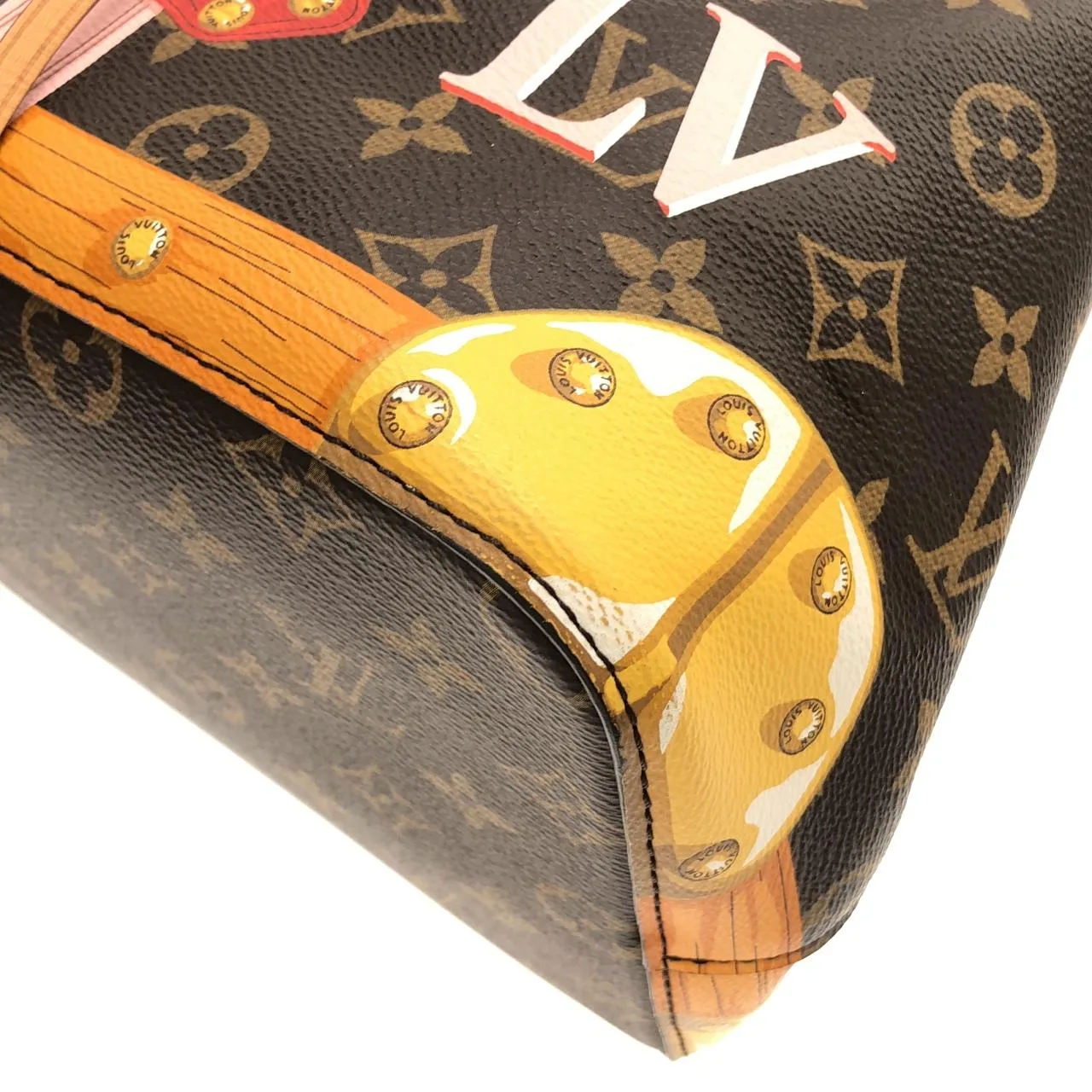 LOUIS VUITTON M40649 Shoulder Monogram 黑色 Monogram 中古品A - 縮圖 3