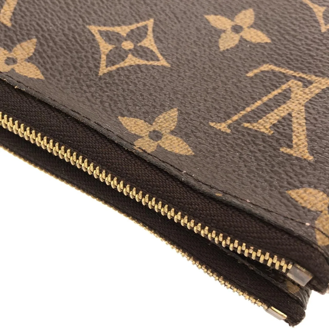 LOUIS VUITTON Pochette M68486 Shoulder Monogram 黑色 Monogram 中古品A - 縮圖 4