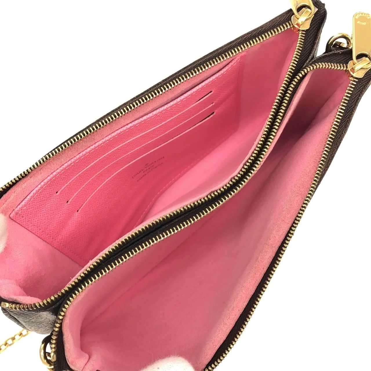 LOUIS VUITTON Pochette M68486 Shoulder Monogram 黑色 Monogram 中古品A - 縮圖 8